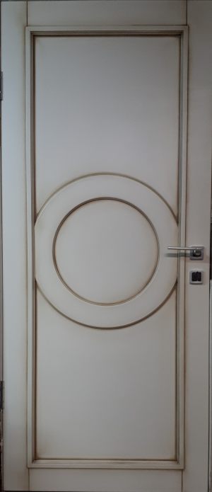 Межкомнатная дверь в профиле массив (эмаль с патиной) Барнаул