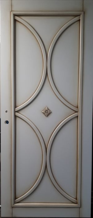 Межкомнатная дверь в профиле массив (эмаль с патиной) Барнаул